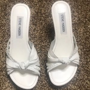 White Steven Madden Heels Size 5.5
